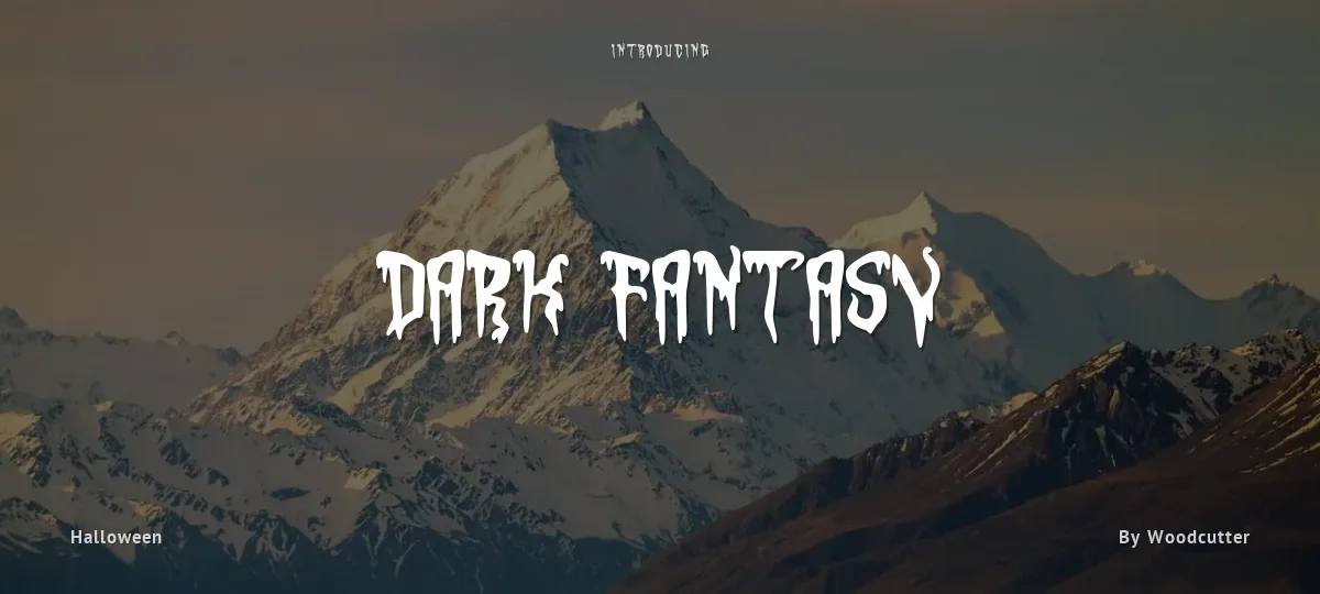 Dark Fantasy font preview