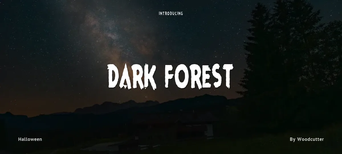 Dark Forest font preview