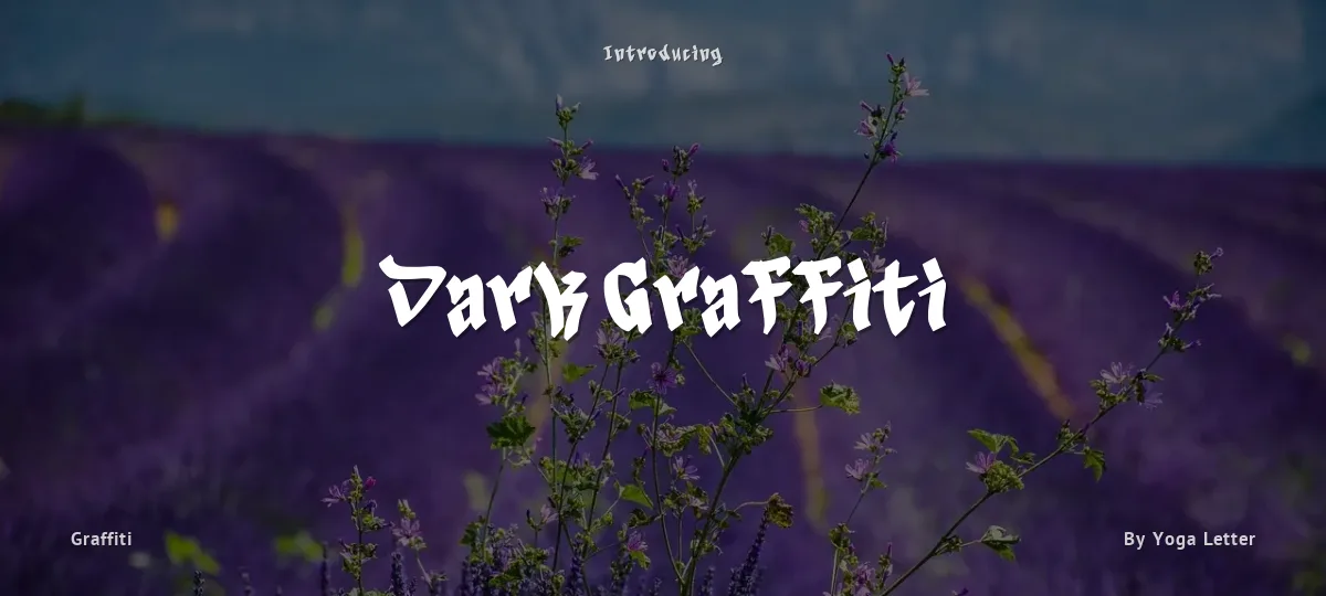 Dark Graffiti font preview