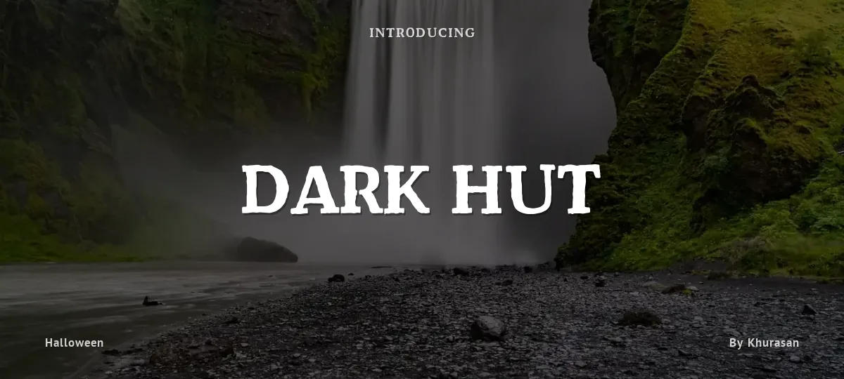 Dark Hut font preview