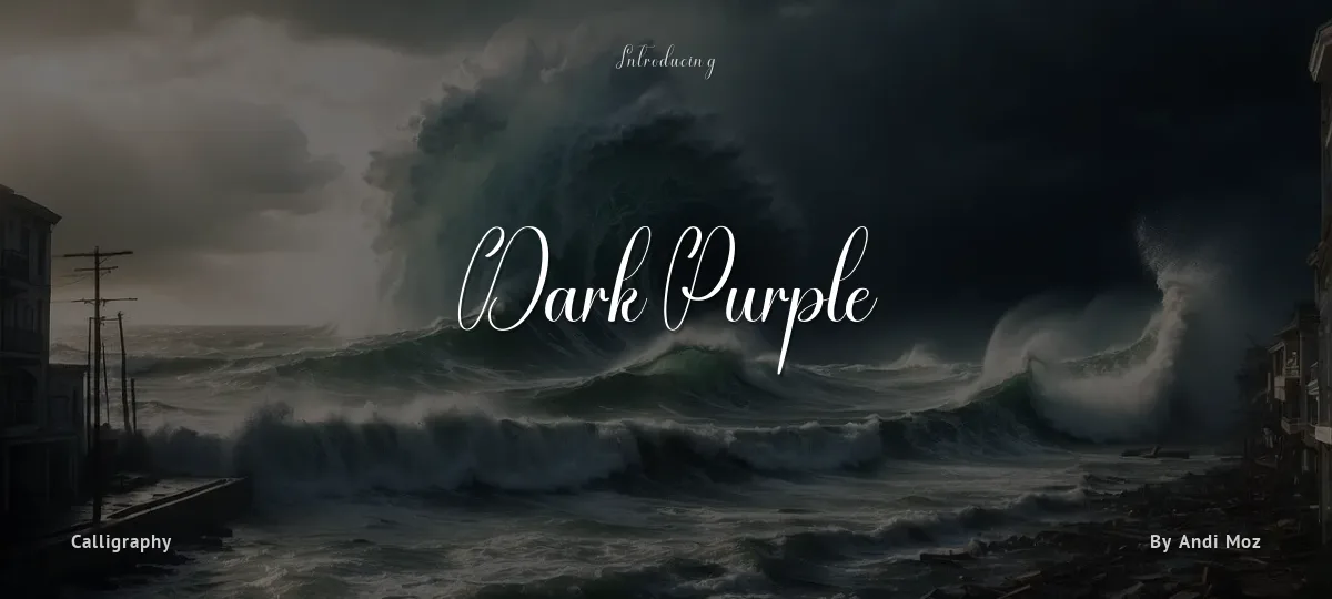 Dark Purple font preview