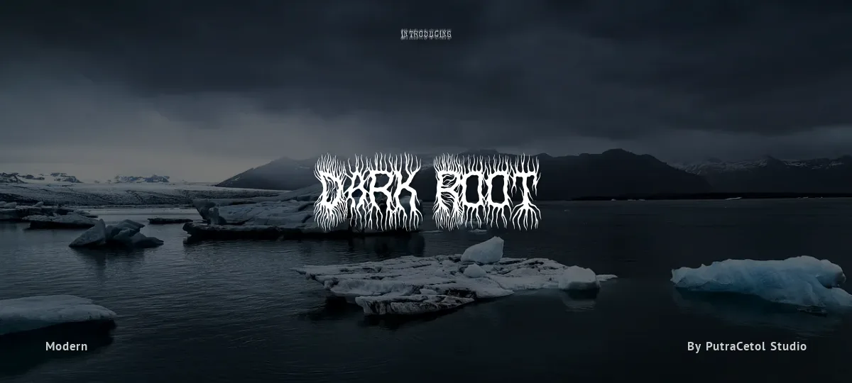 Dark Root font preview