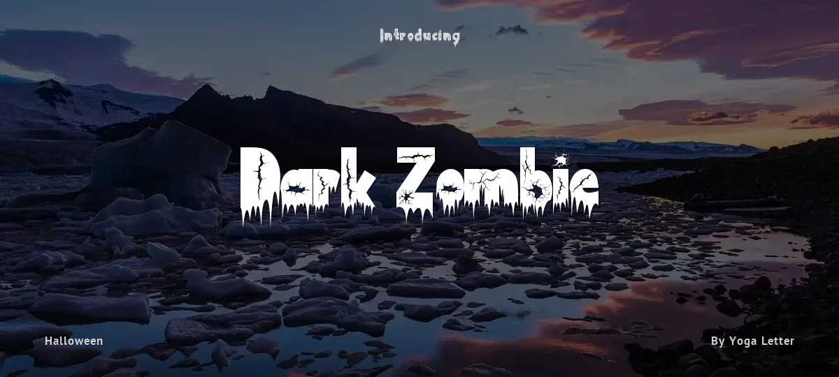 Dark Zombie font preview