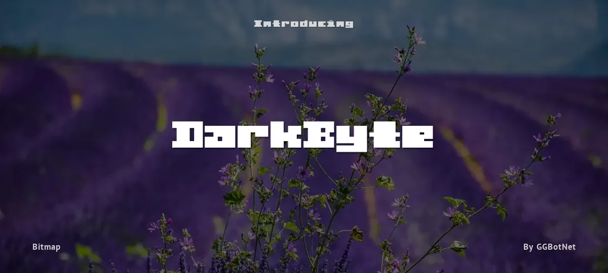 DarkByte font preview