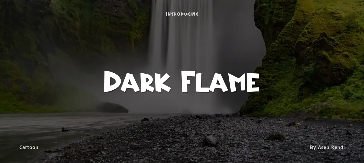 Dark Flame font preview