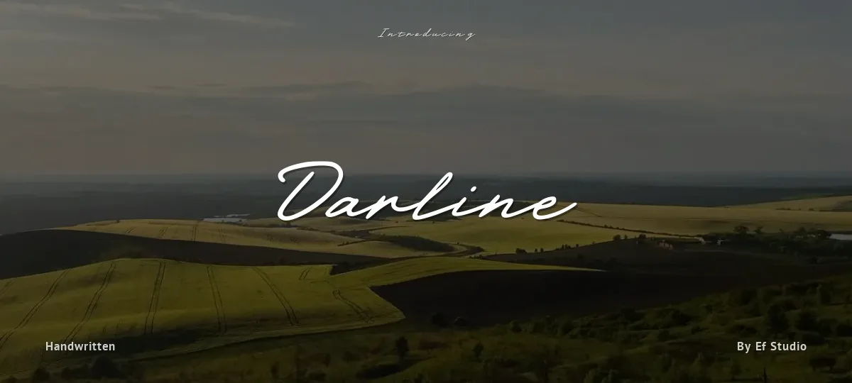 Darline font preview