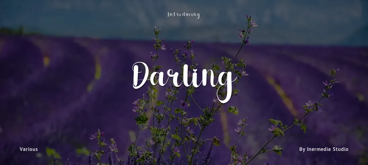 Darling font preview