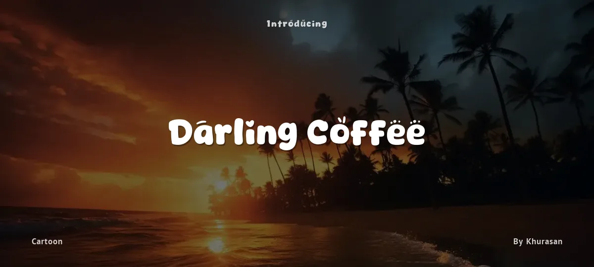 Darling Coffee font preview