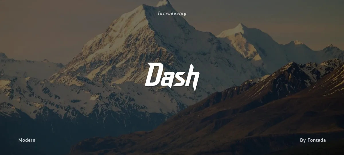 Dash font preview