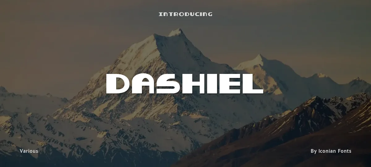Dashiel font preview