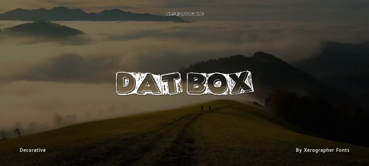 Dat Box font preview