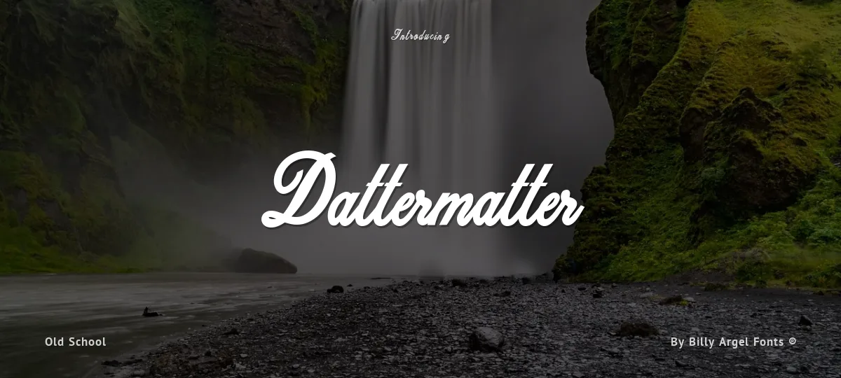 Dattermatter font preview