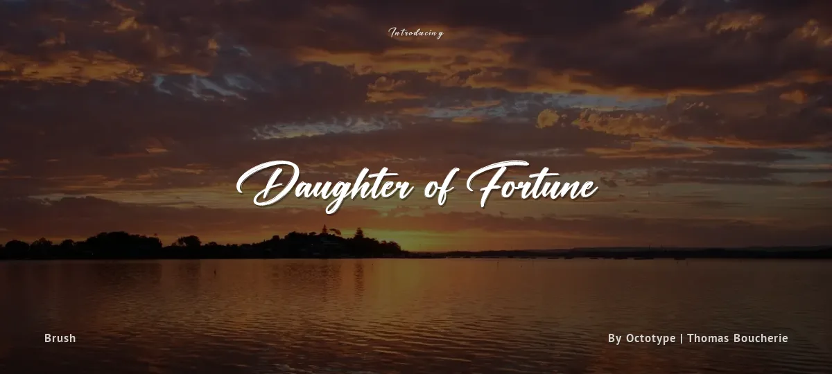 Daughter of Fortune font preview