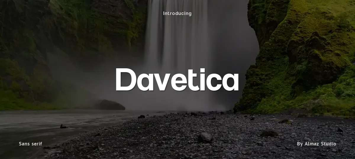 Davetica font preview