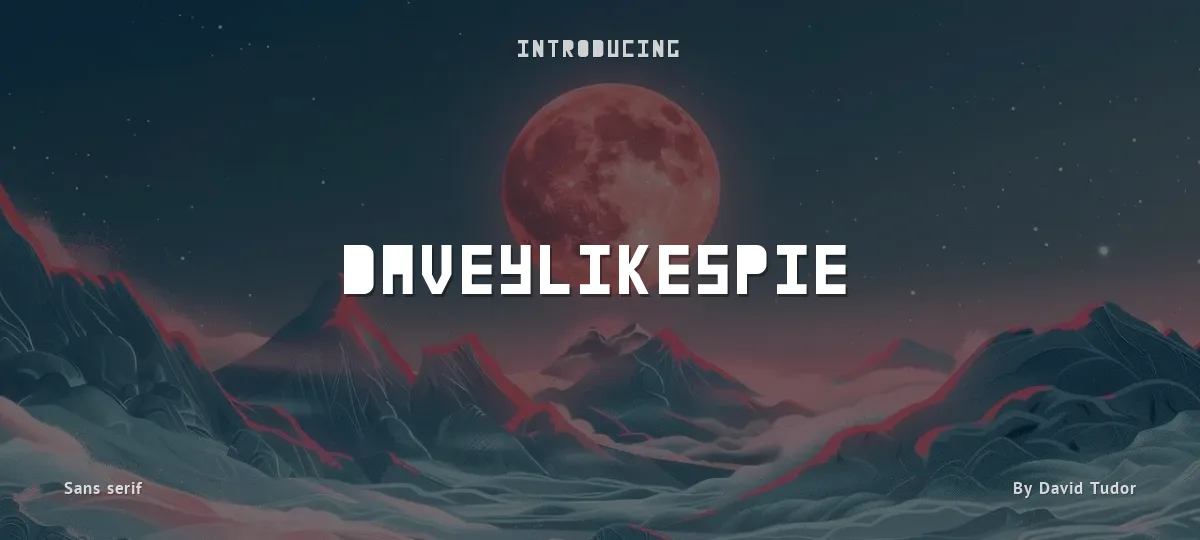 daveylikespie font preview