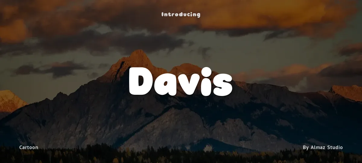 Davis font preview