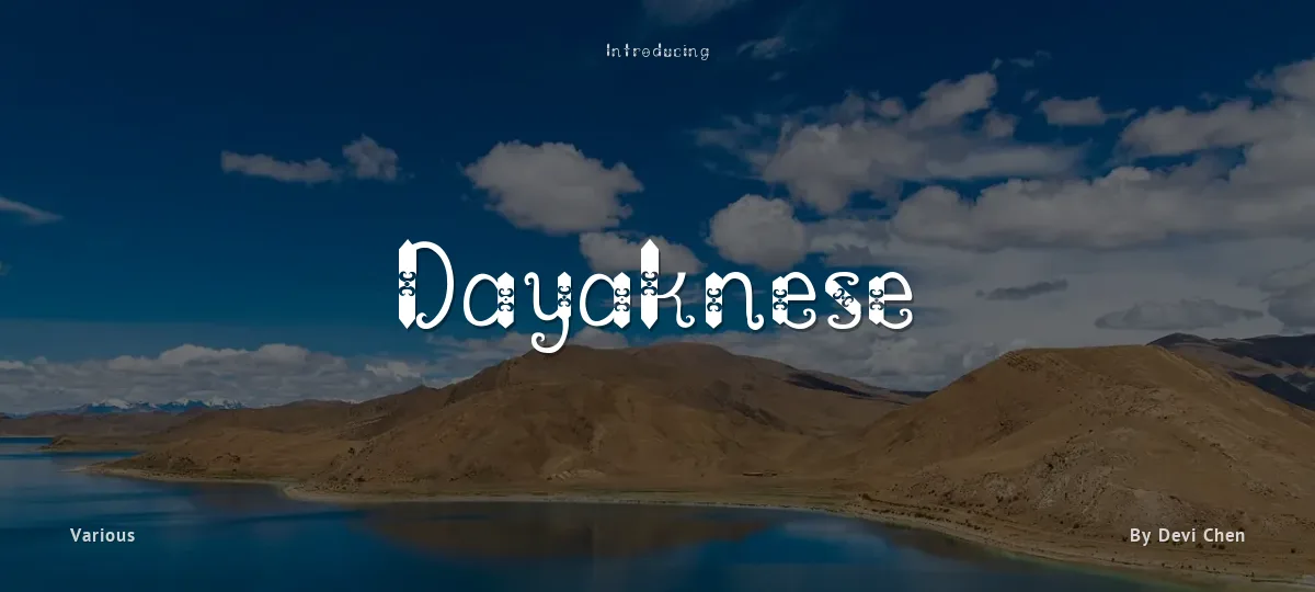 Dayaknese font preview