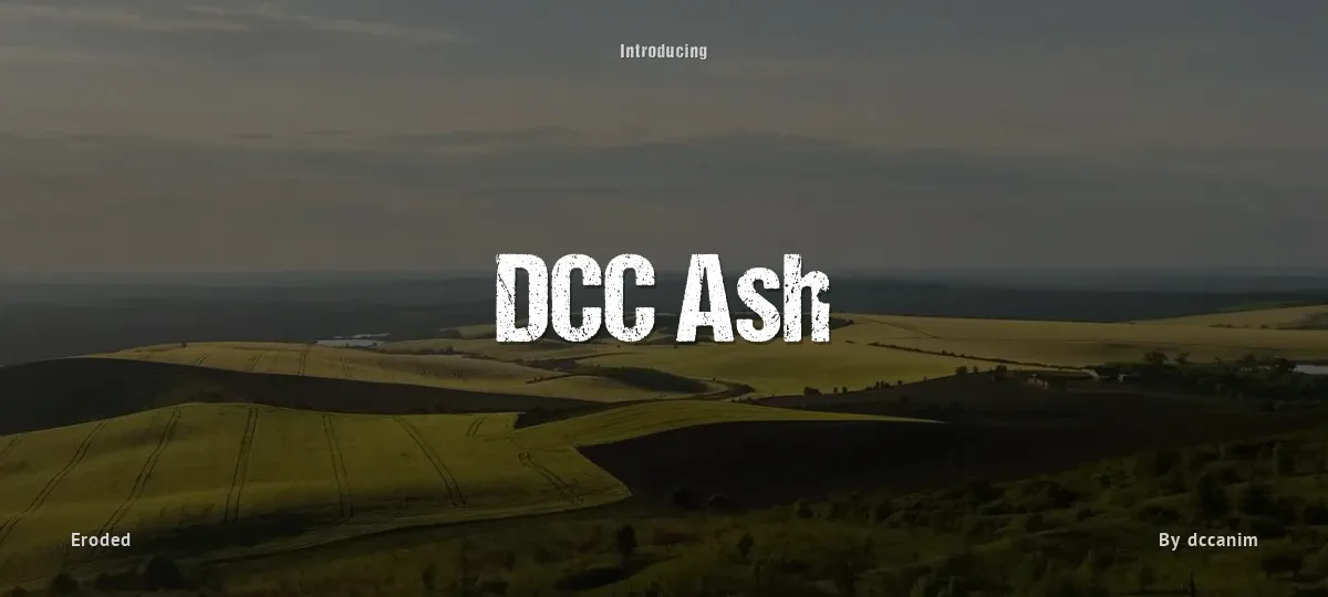 DCC Ash font preview