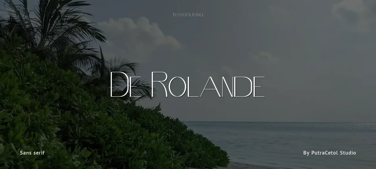 De Rolande font preview