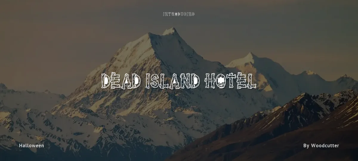Dead Island Hotel font preview