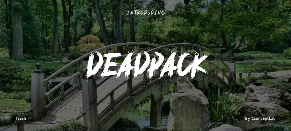 Deadpack font preview