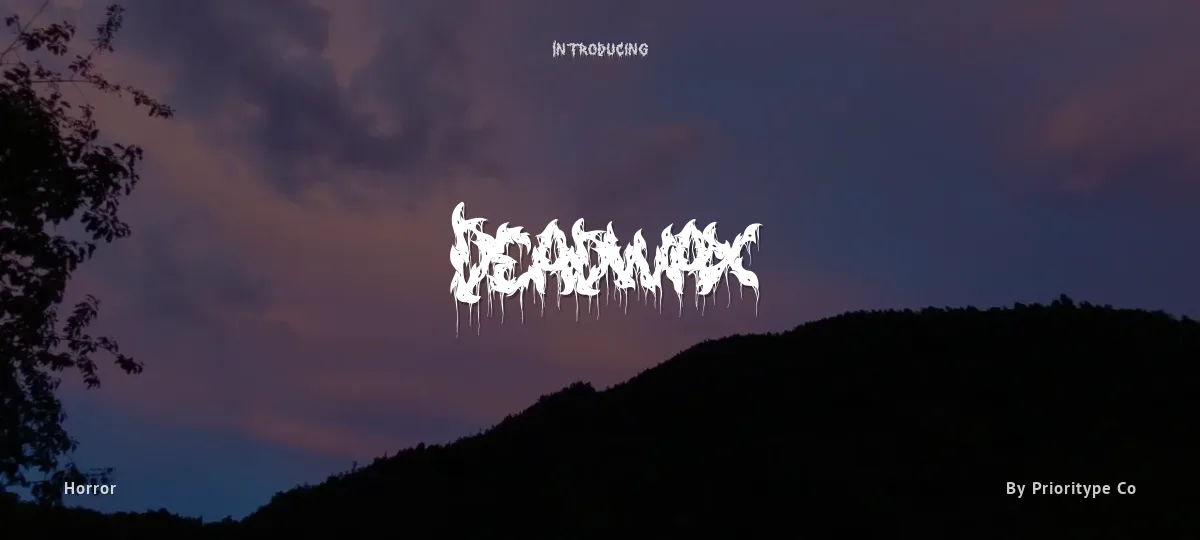 Deadwax font preview
