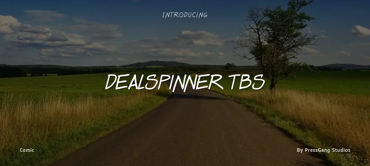 Dealspinner TBS font preview