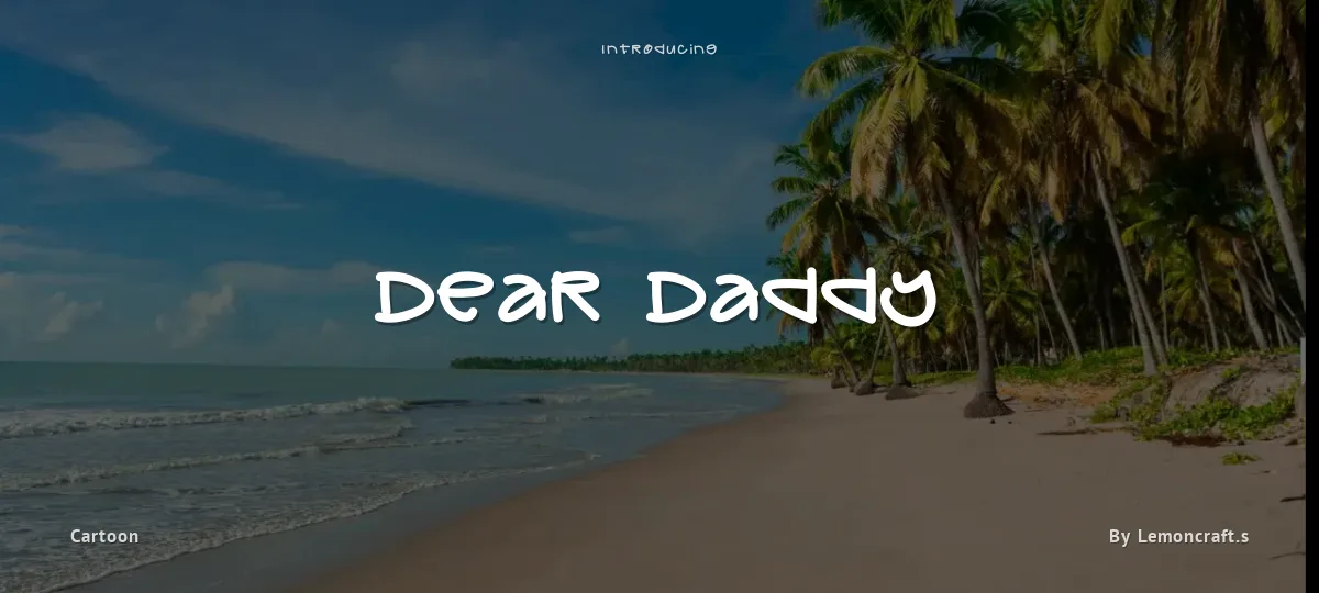 Dear Daddy font preview