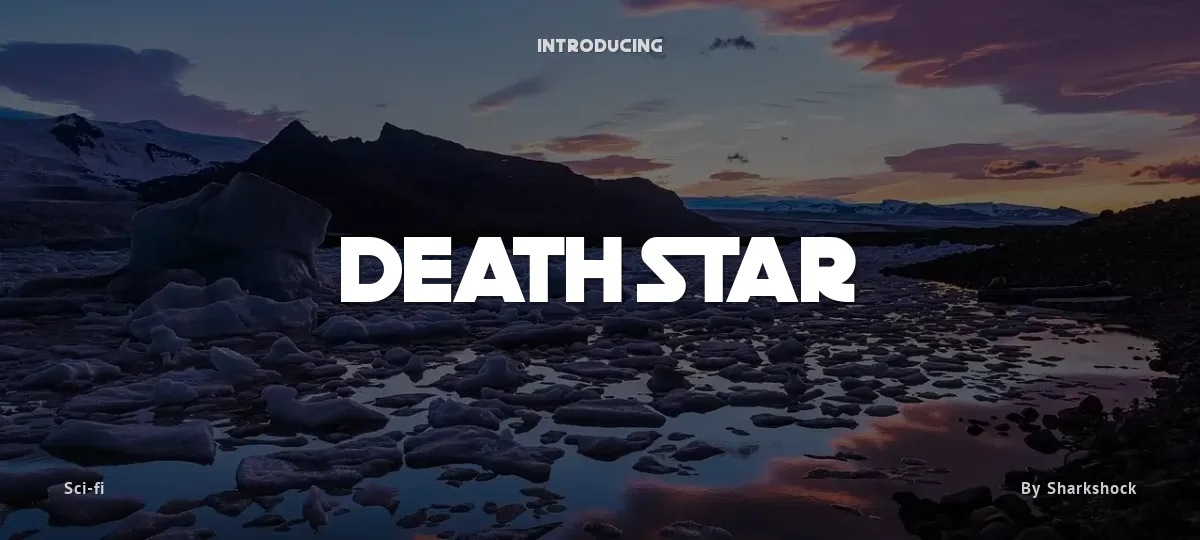 Death Star font preview