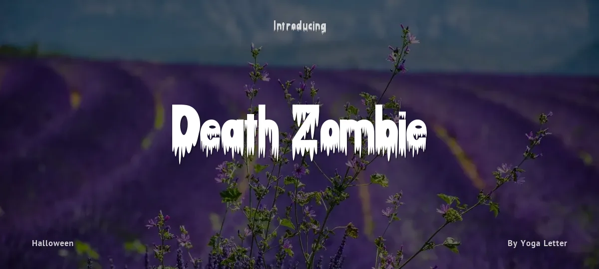 Death Zombie font preview