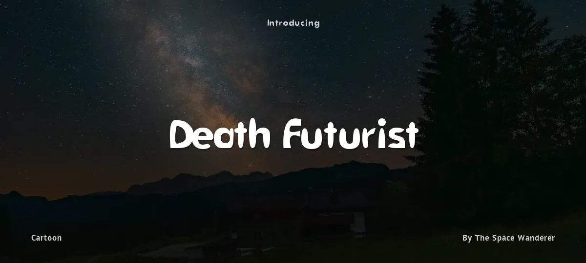 Death Futurist font preview