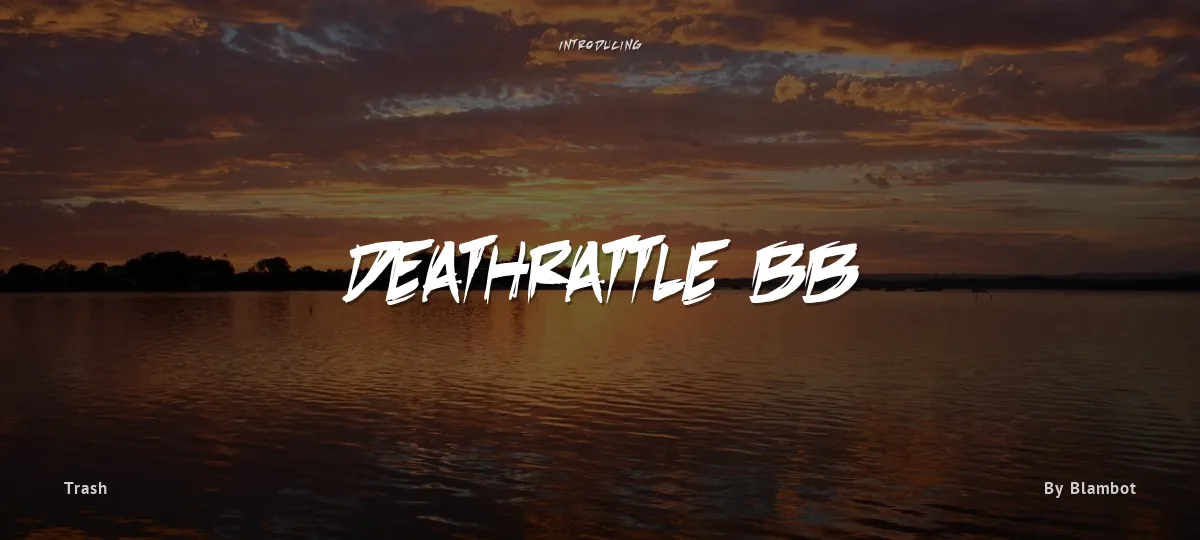 DeathRattle BB font preview