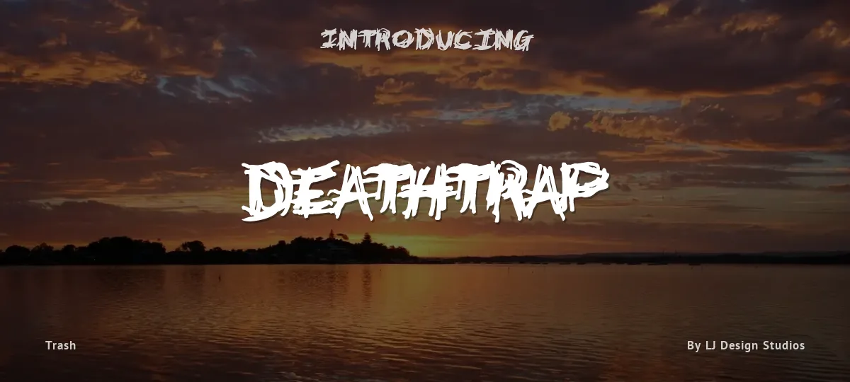 Deathtrap font preview