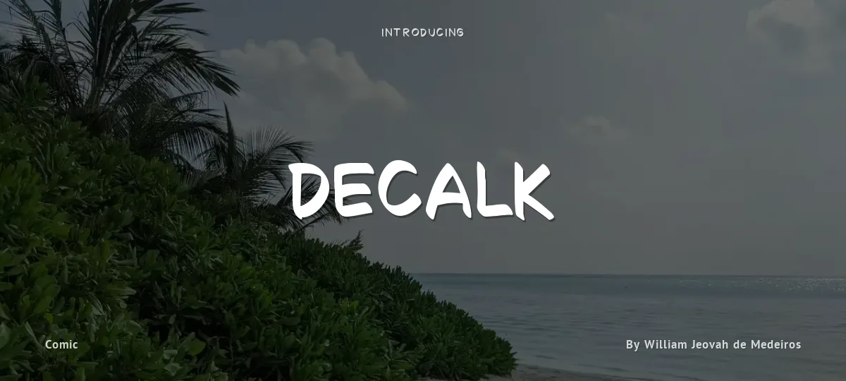 Decalk font preview