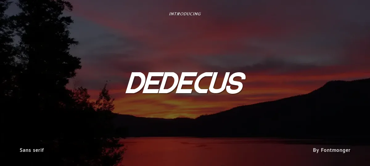 Dedecus font preview