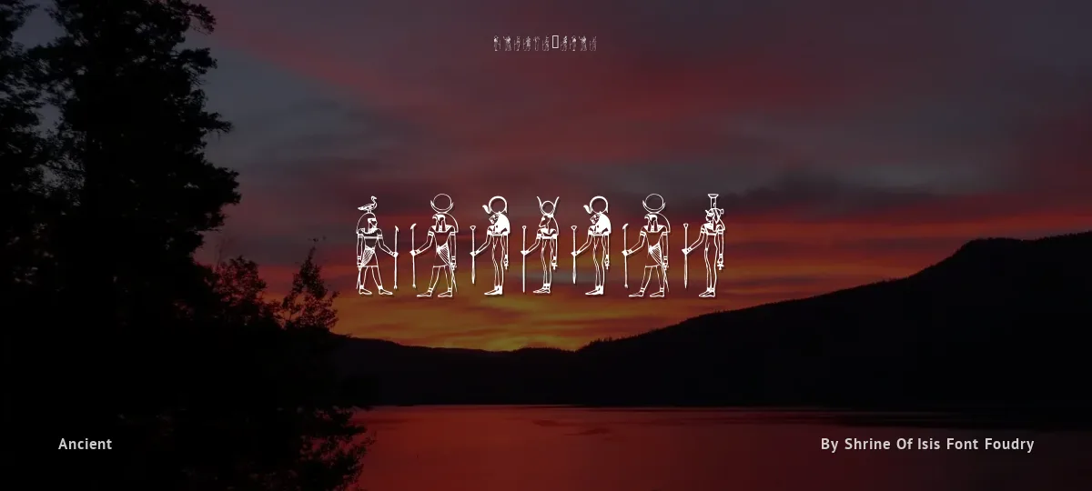 Deities font preview