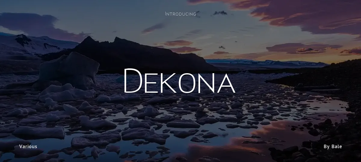 Dekona font preview