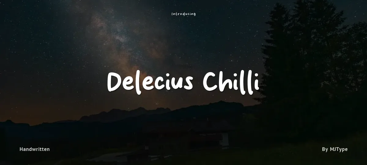 Delecius Chilli font preview