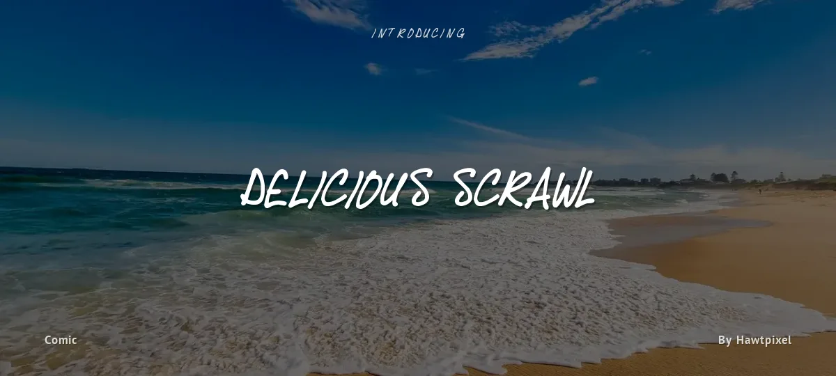 Delicious Scrawl font preview