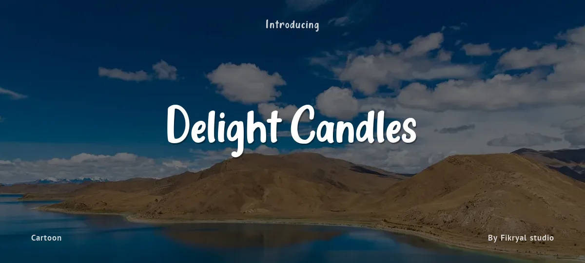 Delight Candles font preview