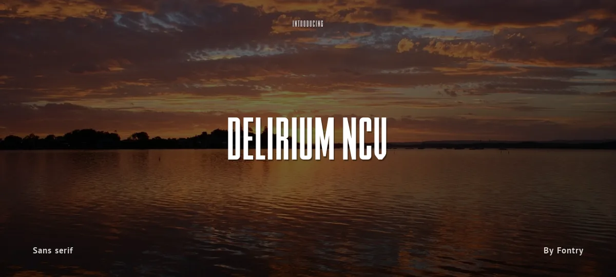 Delirium NCV font preview