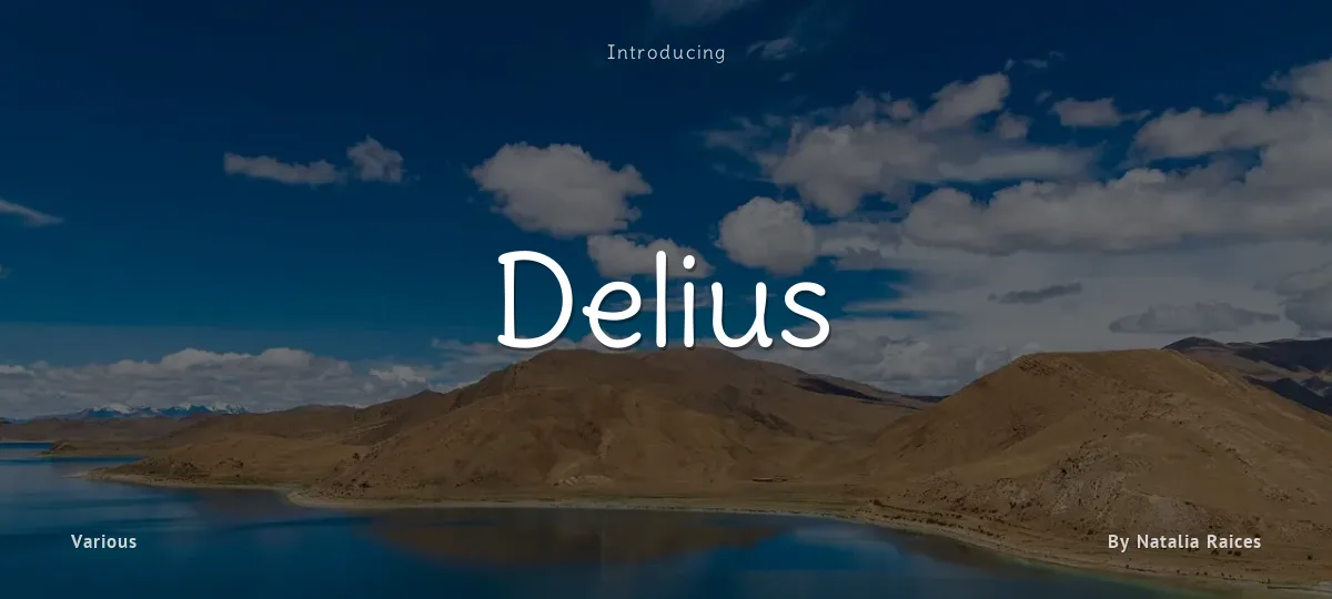 Delius font preview