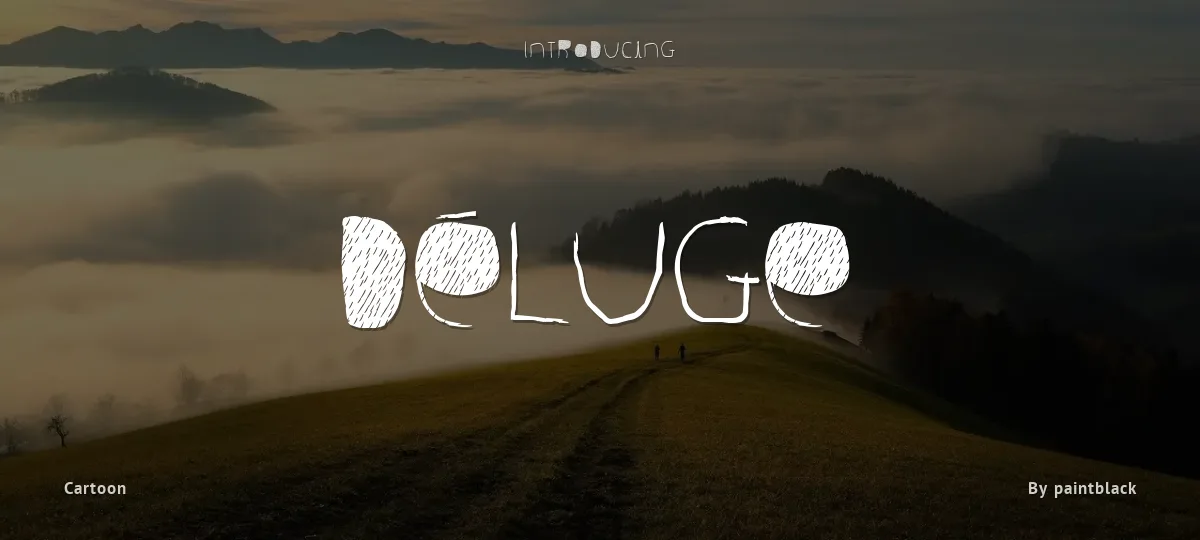 Déluge font preview