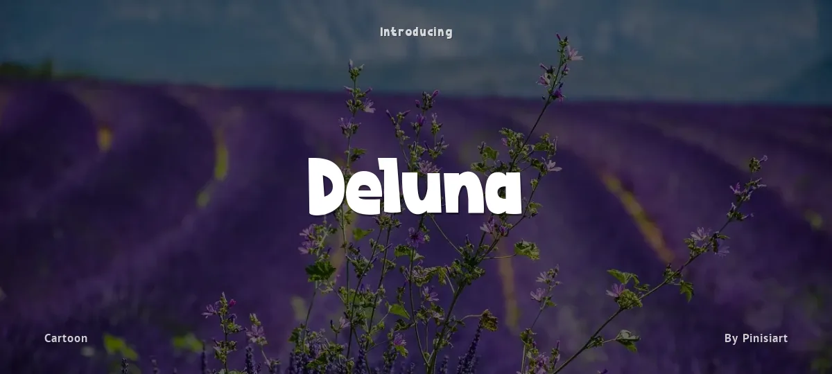 Deluna font preview