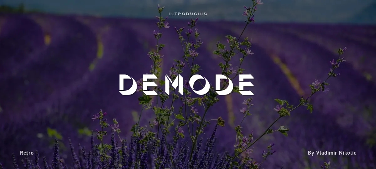 Demode font preview