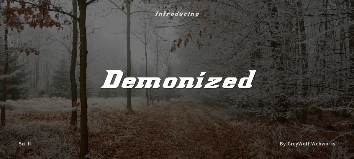 Demonized font preview