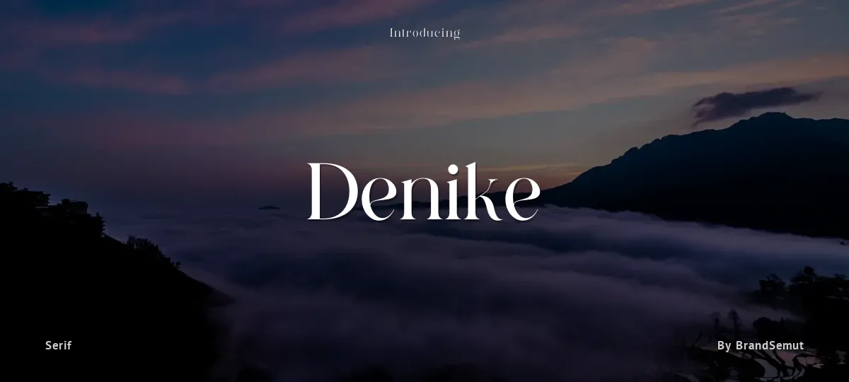 Denike font preview