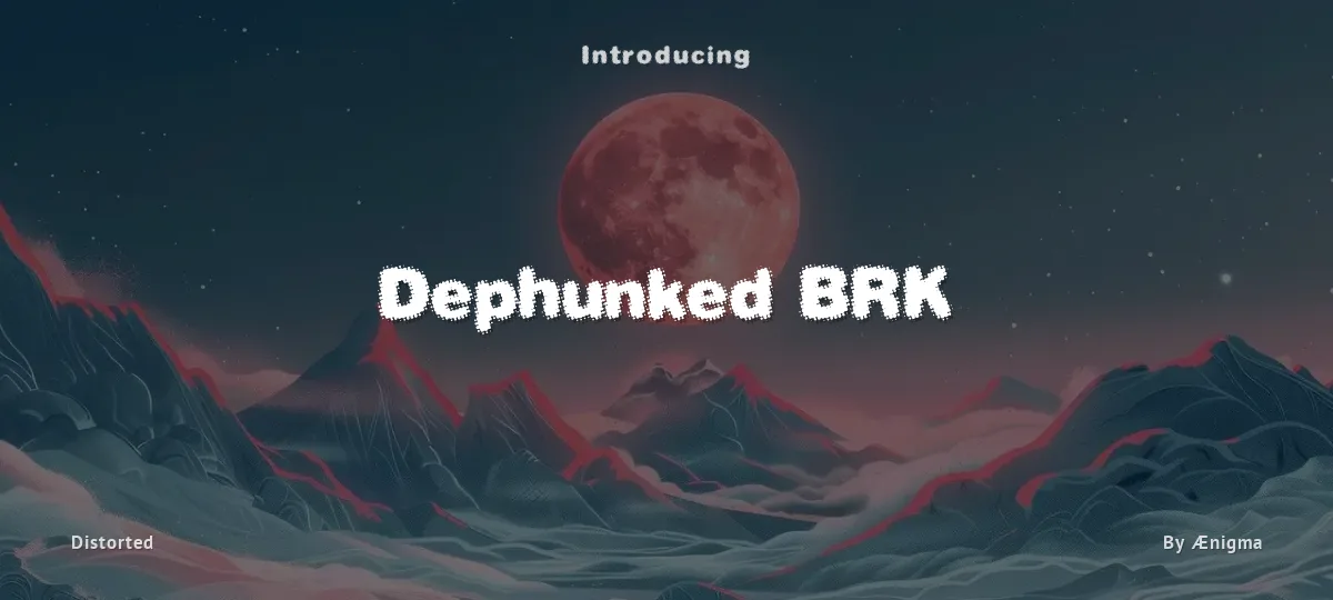 Dephunked BRK font preview