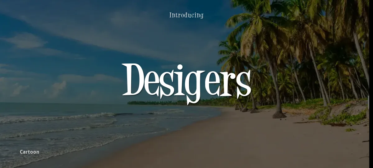 Desigers font preview