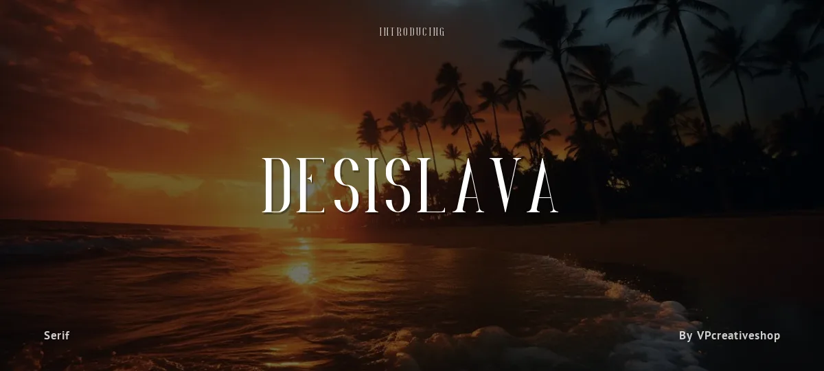 Desislava font preview